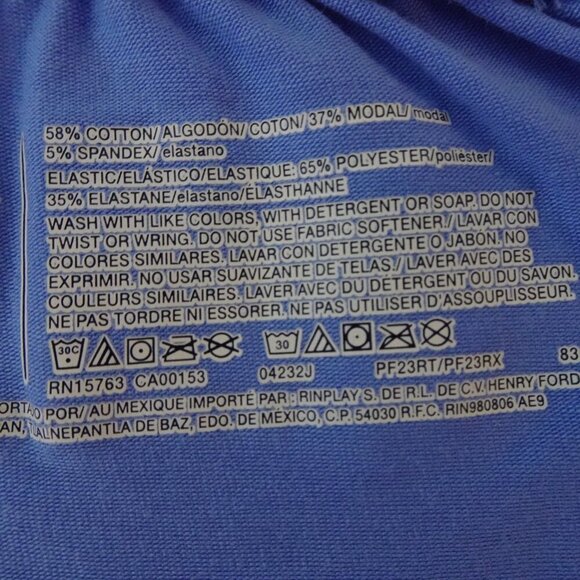 Polo Ralph Lauren Pajama Pants Men's 4X Blue Sleep Jogger Pockets Lounge Wear - Picture 11 of 11